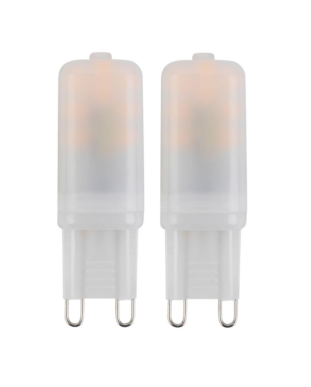 Led-lampe Fabio G9, 2 W, 190 Lm, 3000 K, 2 Stk. - Weiß, KONVENTIONELL, Kunststoff (1,6/1,15/4,8cm)