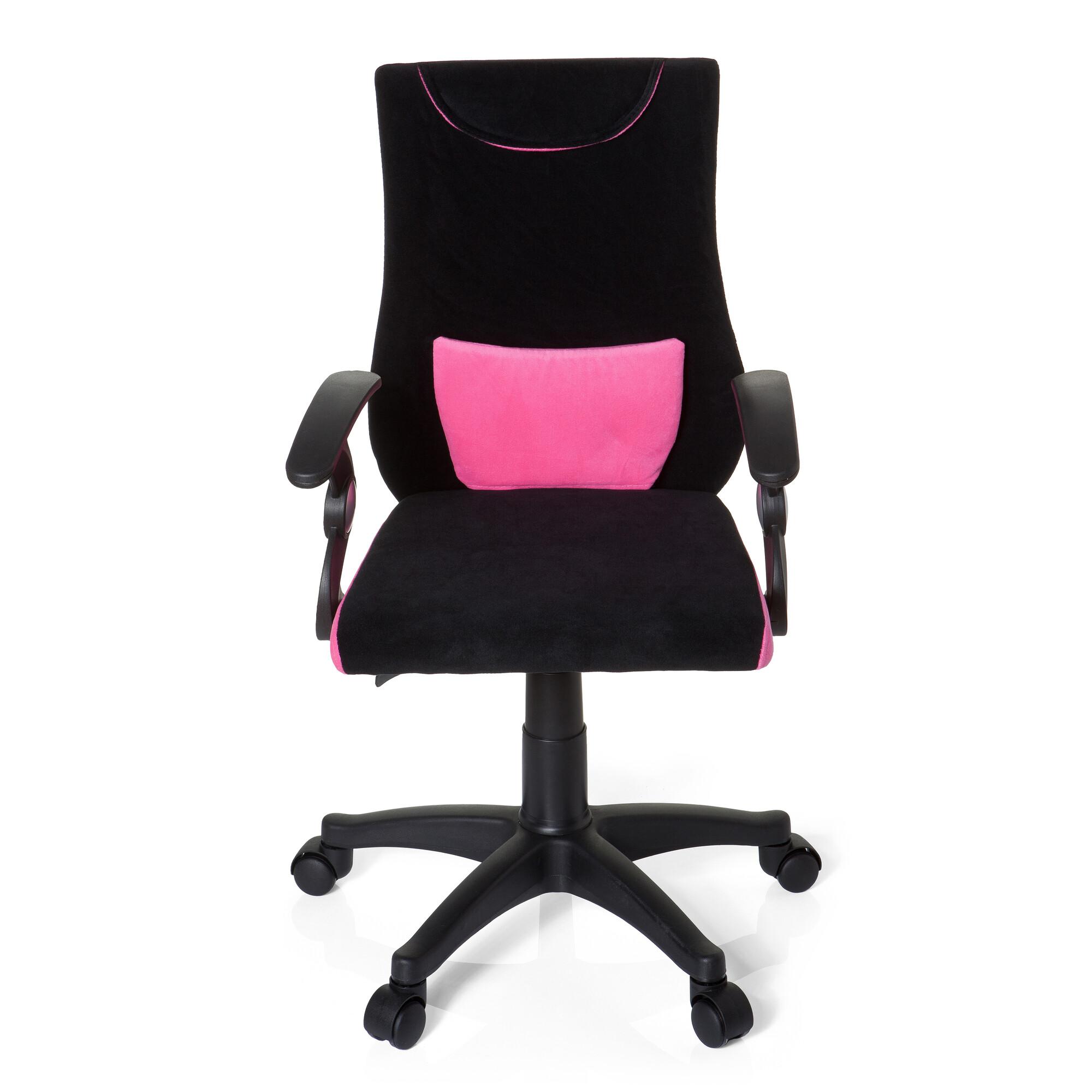 Jugenddrehstuhl Kiddy Pro Al Pink/Schwarz - Pink/Schwarz, Basics, Kunststoff (50/87-97/40cm) - MID.YOU