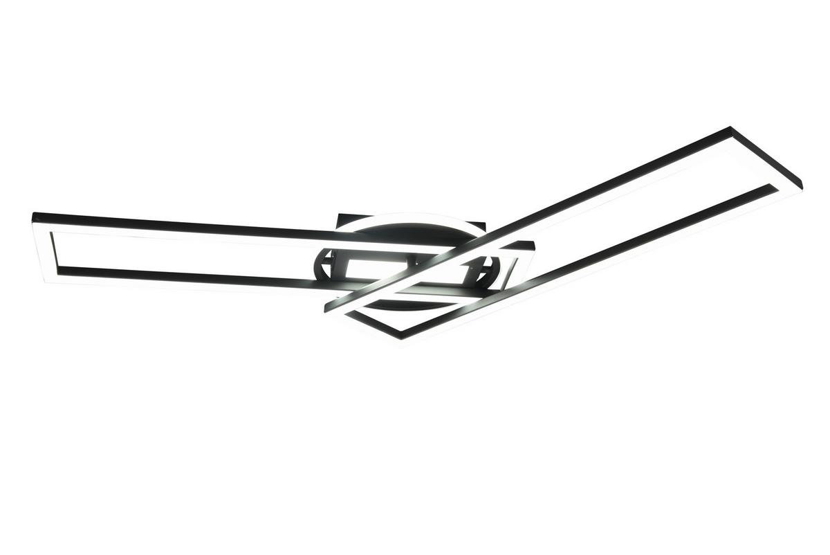 Led-deckenleuchte R67183132 Twister - Schwarz, Basics, Metall (90,5/24,5/8,5cm)