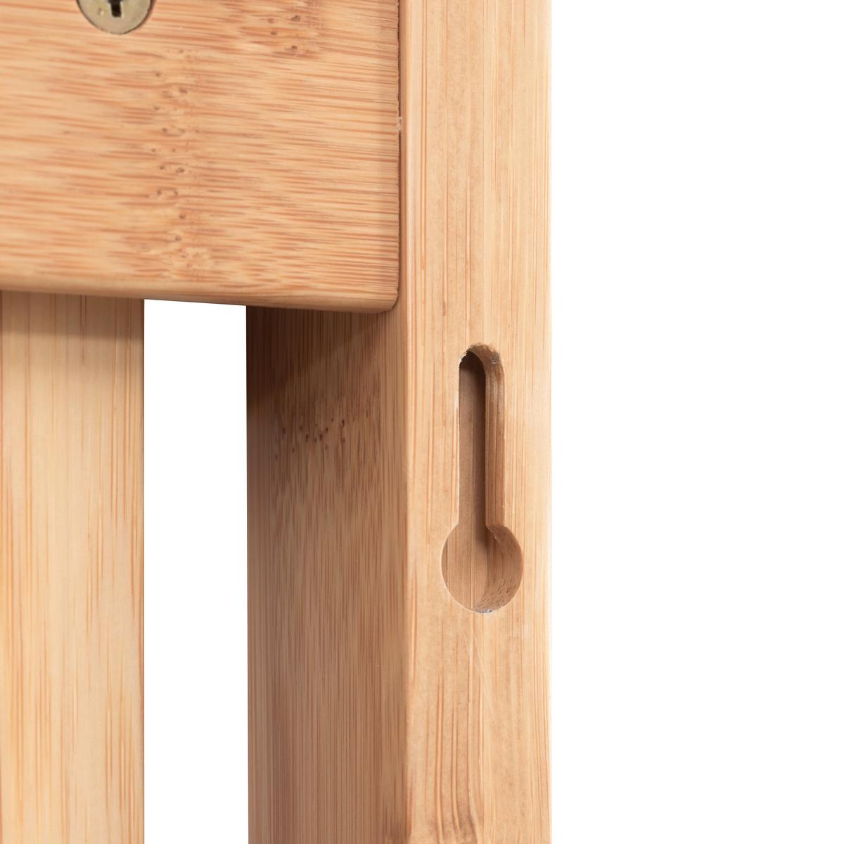 Nástenný vešiak BONNIE, bambus - prírodná farba, Modern, drevo (14/80/3,5cm) - Mömax