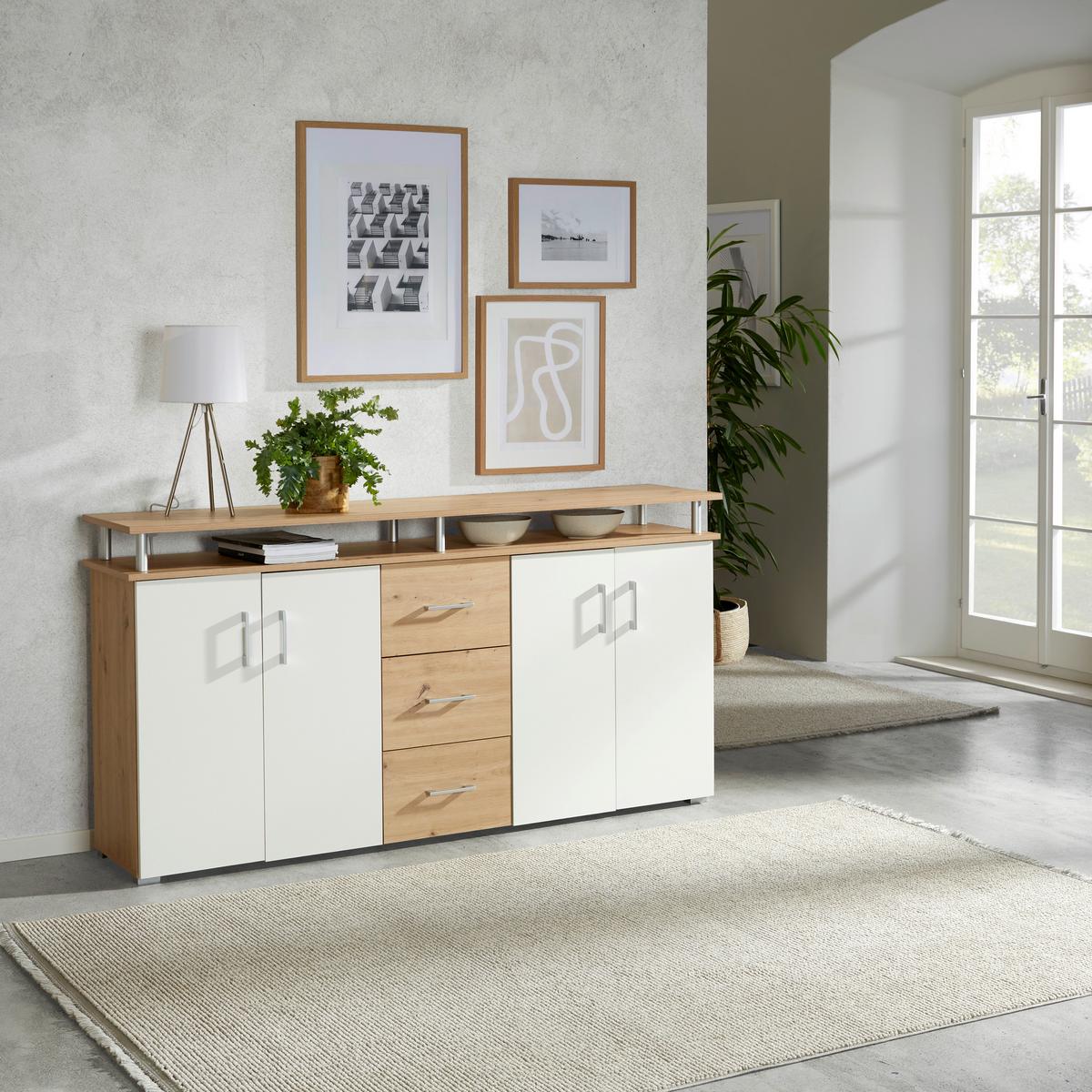 Komód Lift 176/90 Cm - Modern, faalapú anyag (176,5/90/38,5cm)