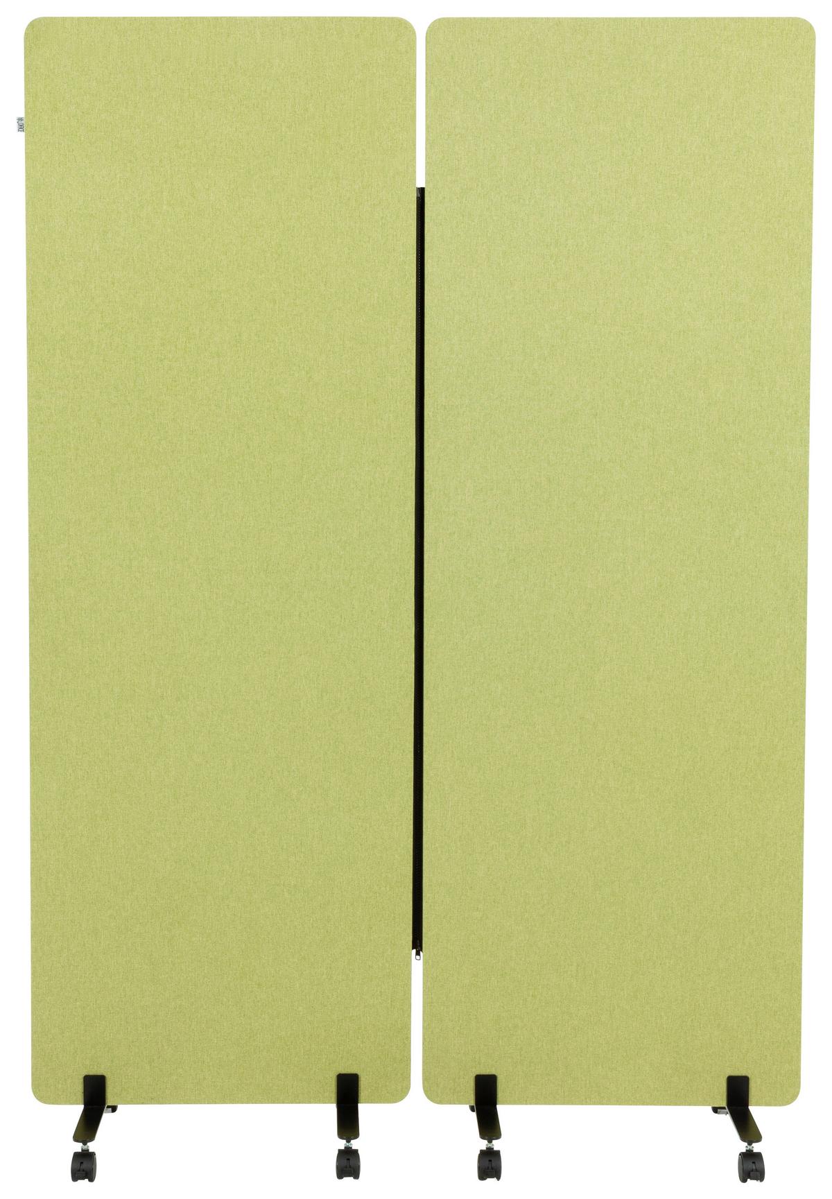 Trennwand Flexmiut - Hellgrün, Basics, Kunststoff/Textil (60/177/35cm) - MID.YOU