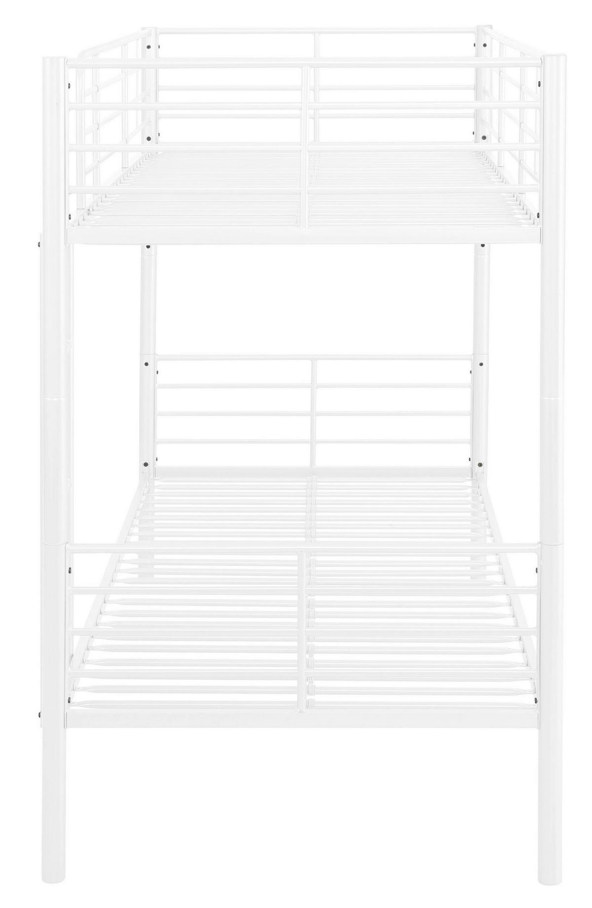 Etagenbett Rosie Weiß 97x208cm - Weiß, Design, Metall (97/208cm) - MID.YOU