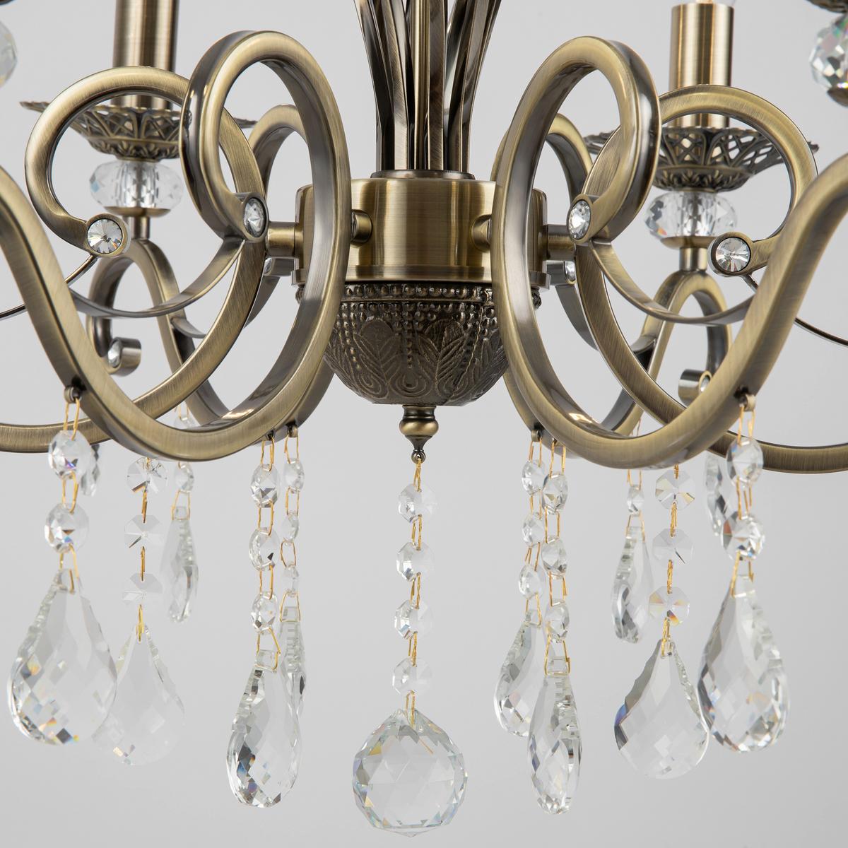 Kronleuchter Grace - Messingfarben, Trend, Glas/Metall (63/56/63cm) - MAYTONI
