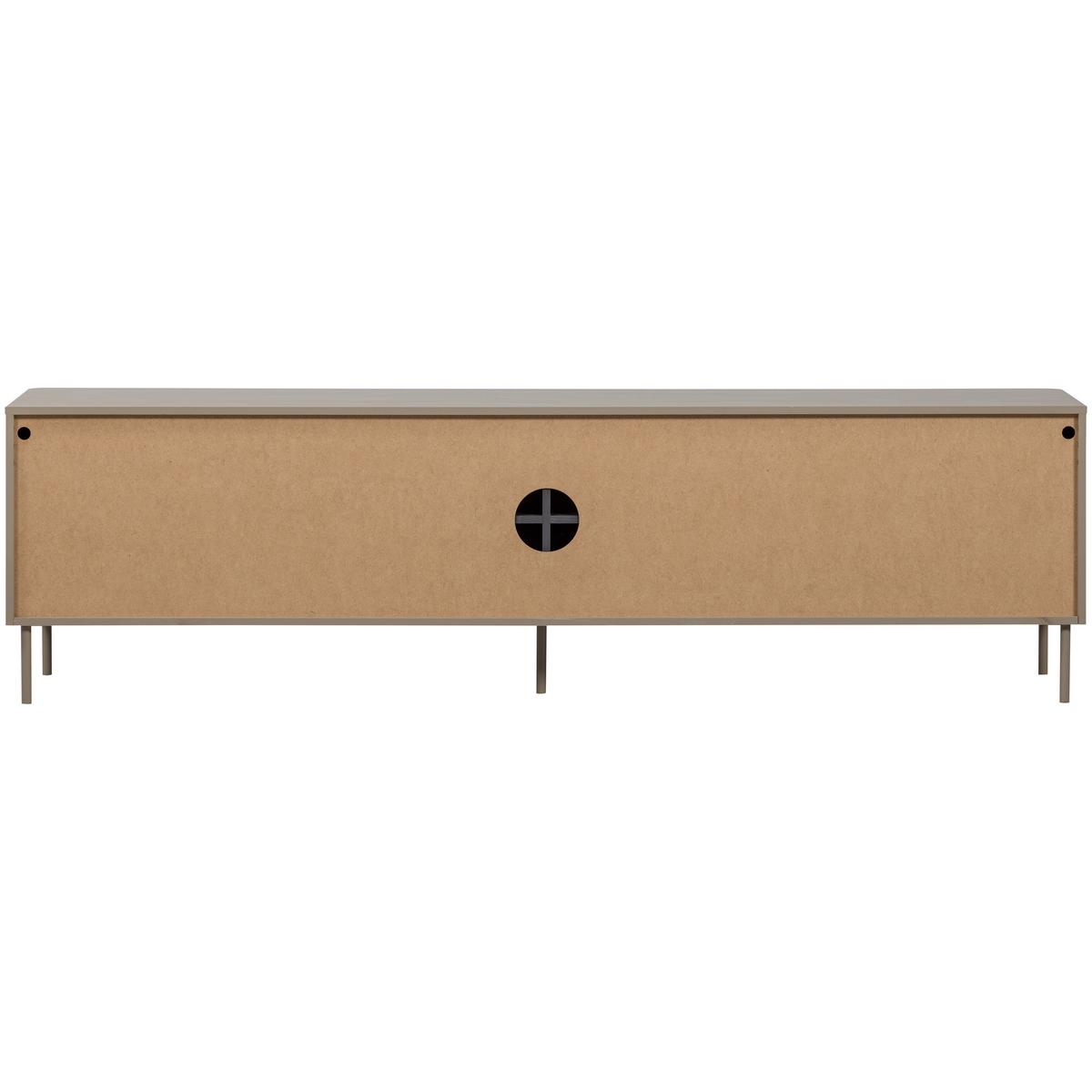 LOWBOARD Gunnar Schlammfarben B: 200cm - Schlammfarben/Schwarz, Design, Holz (200/56/44cm) - Livetastic