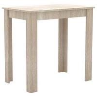 Esstisch Esal Sonoma Eiche B: 50 Cm - Weiß/Sonoma Eiche, MODERN, Holzwerkstoff (80/76/50cm) - MID.YOU