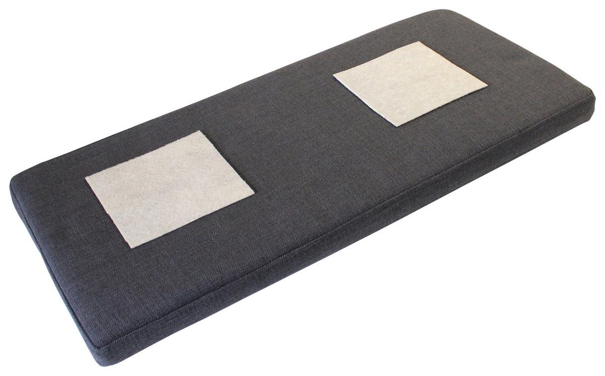 Sitzkissen Gw Madeo Anthrazit 72x33 Cm Webstoff - Anthrazit, Design, Textil (72/6/33cm) - Germania