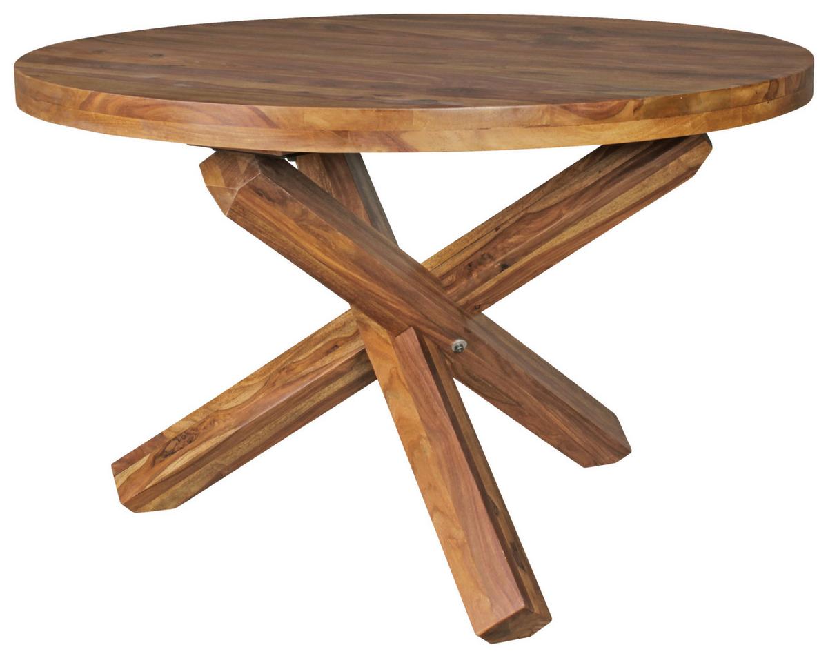 Esstisch Wl5.055 - Sheeshamfarben, Design, Holz (120/120/75cm) - MID.YOU