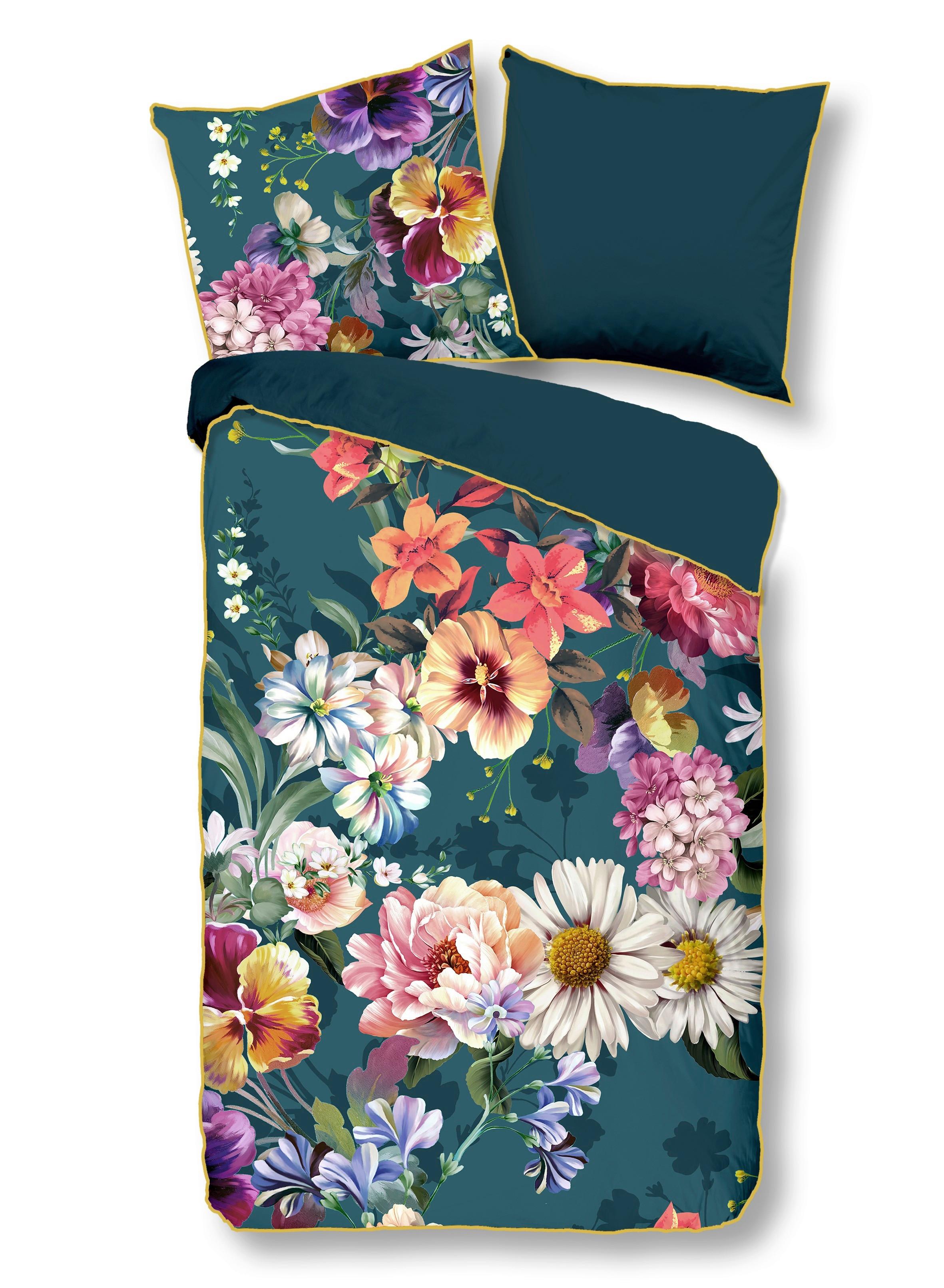 Wendebettwäsche Novara Multicolor 135x200 cm - Multicolor, Natur, Textil (135/200cm)