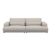Bigsofa Savona Cord perlmutt, 260x111cm - Perlmutt, Trend, Textil (260/77/111cm) - Luca Bessoni