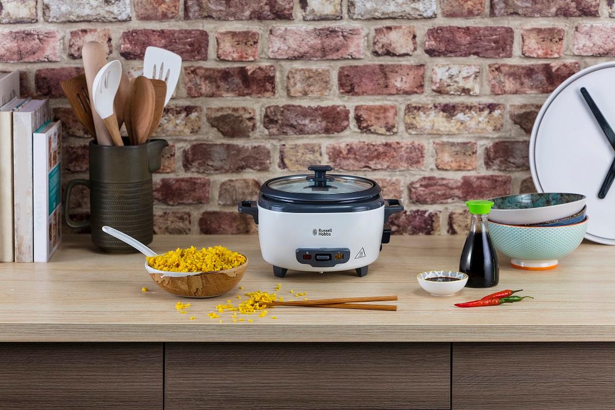 Medium Rizsfőző És Pároló Russell Hobbs - fehér, Basics, műanyag/Üveg - Russell Hobbs