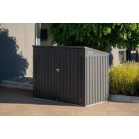 Mülltonnenbox Mülltonnenbox 5x3 - Dunkelgrau, Basics, Metall (172/131/100cm)