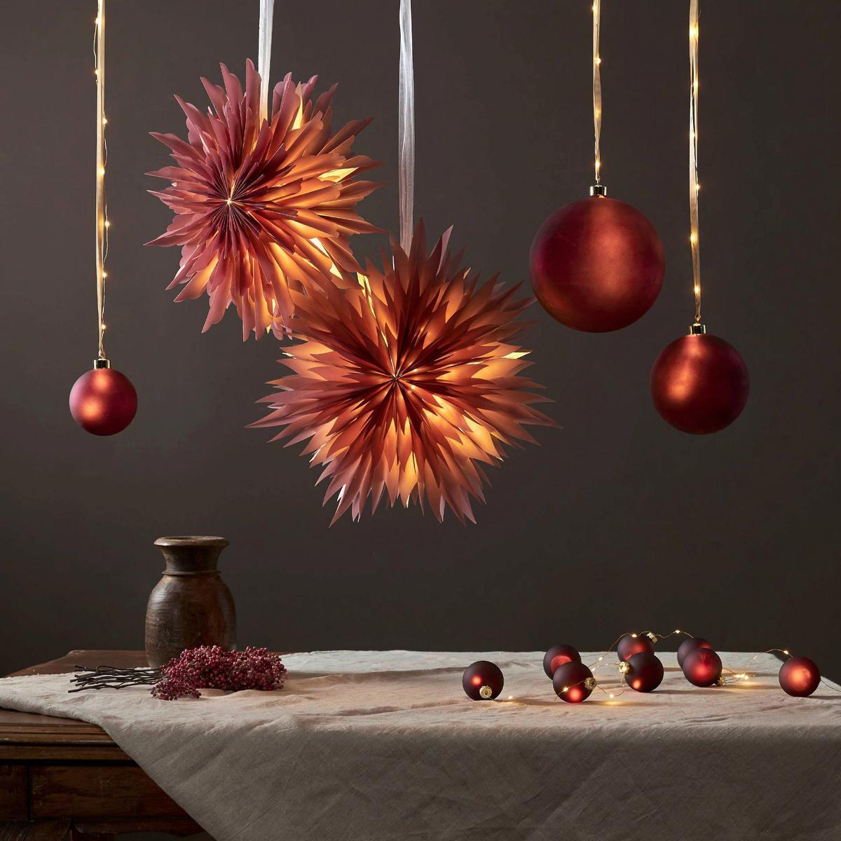 Lichterkette 411559_bliss - Transparent/Rot, Basics, Kunststoff/Metall (160/6/6cm) - Eglo