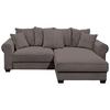 Ecksofa Maureen Braun S: 255/185 cm - Schwarz/Braun, KONVENTIONELL, Textil (255/185cm) - MID.YOU