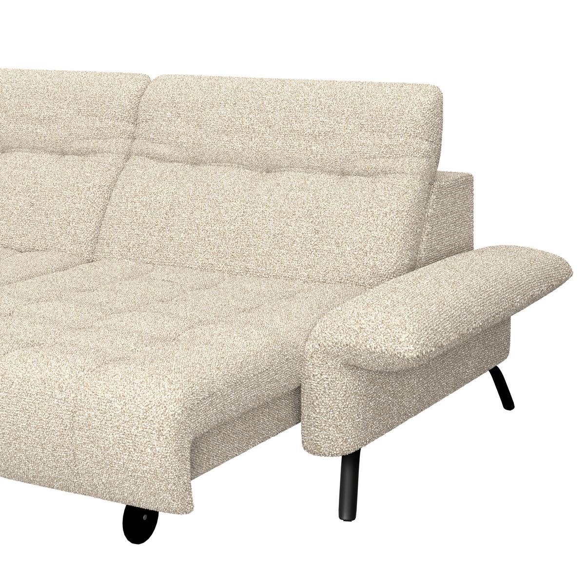 Ecksofa Coast Beige, 173x244cm - Beige/Schwarz, KONVENTIONELL, Holzwerkstoff/Textil (173/244cm)