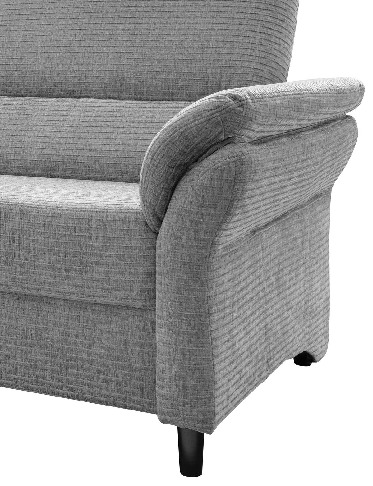 2-Sitzer-Sofa Cavoli, Grau B: 147 cm - Schwarz/Grau, MODERN, Textil (147/90/89cm) - Livetastic