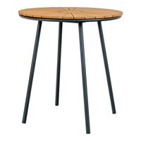 Beistelltisch Cleveland Teakfarben B: 70 Cm - Schwarz/Teakfarben, Basics, Holz/Metall (70/70/74cm)