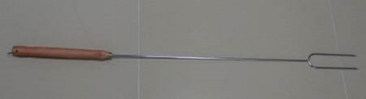 Würstelgrillspieß L: ca. 100,3 cm - Basics, Holz/Metall (100,3/4,6/2,8cm)