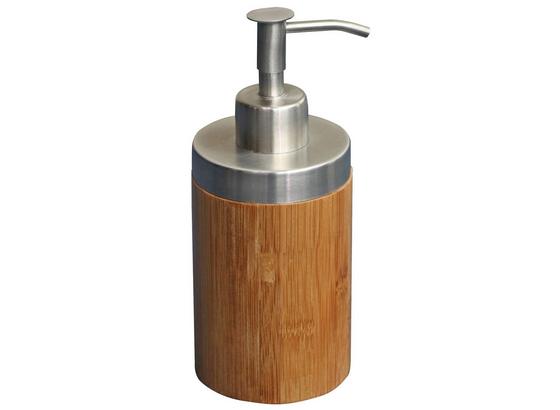 Seifenspender Rainbow - Edelstahlfarben/Braun, KONVENTIONELL, Holz/Kunststoff (7,2/16,8/7,2cm) - Homezone Seifenspender Rainbow - Edelstahlfarben/Braun, KONVENTIONELL, Holz/Kunststoff (7,2/16,8/7,2cm) - Homezone