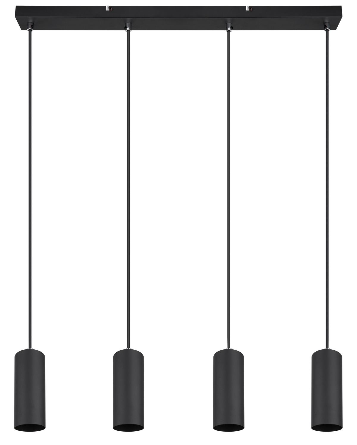 Závesné svietidlo Witmo,V: 120cm, čierna - čierna, Modern, kov (65/6/120cm) - Modern Living