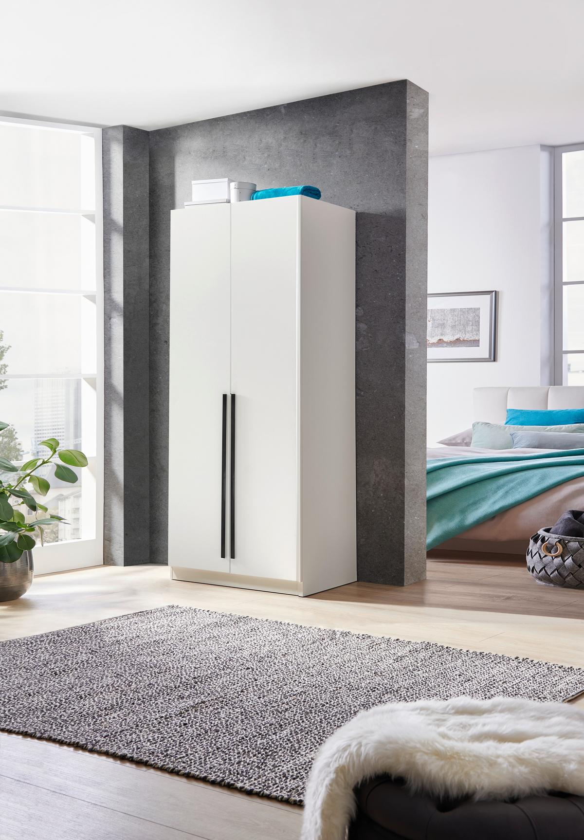 DVEŘE UNIT - vysoce lesklá bílá, Moderní, kompozitní dřevo (45,3/202,6/1,8cm) - Ondega