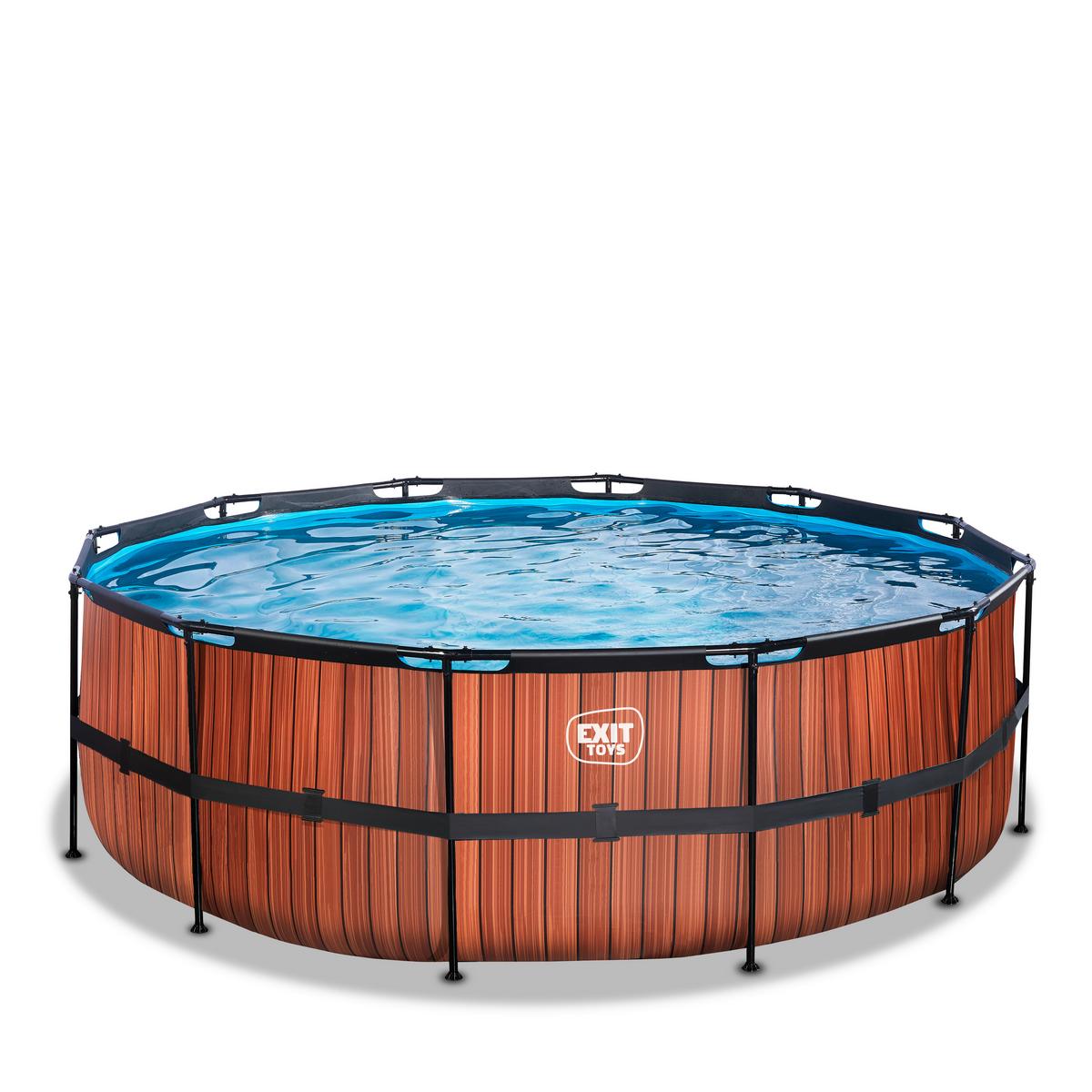 Pool-set Braun, D/h: 427x122cm - Braun, KONVENTIONELL, Kunststoff (427/122cm) - EXIT Toys
