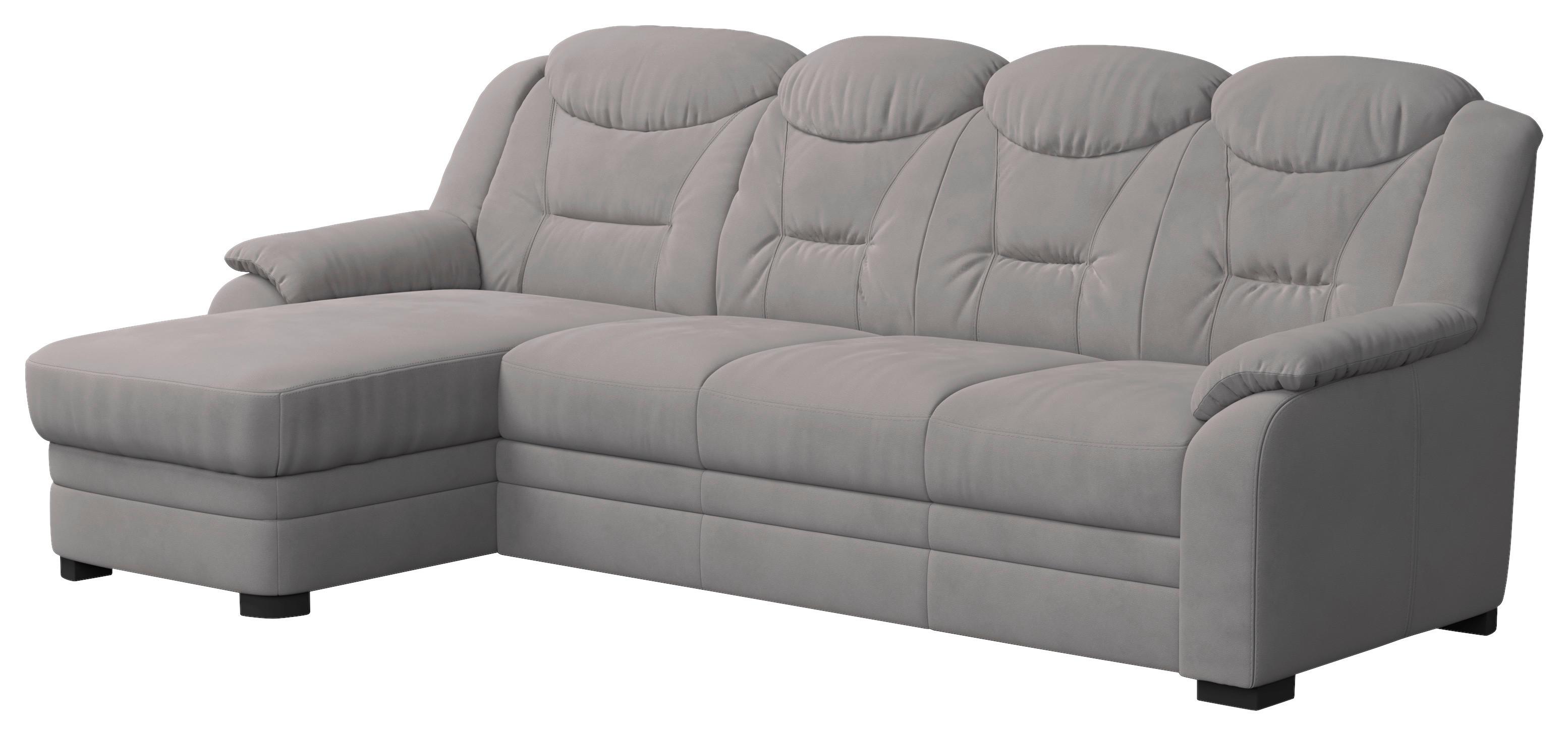 Ecksofa Marcus - Hellgrau, Basics, Textil (162/257cm) - MID.YOU