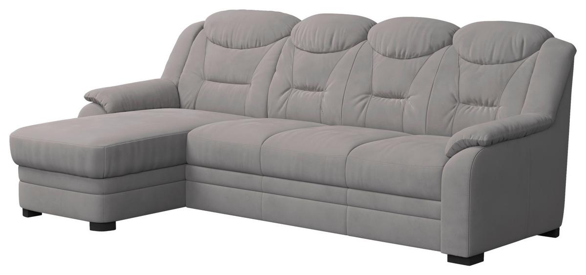 Ecksofa Marcus - Hellgrau, Basics, Textil (162/257cm) - MID.YOU