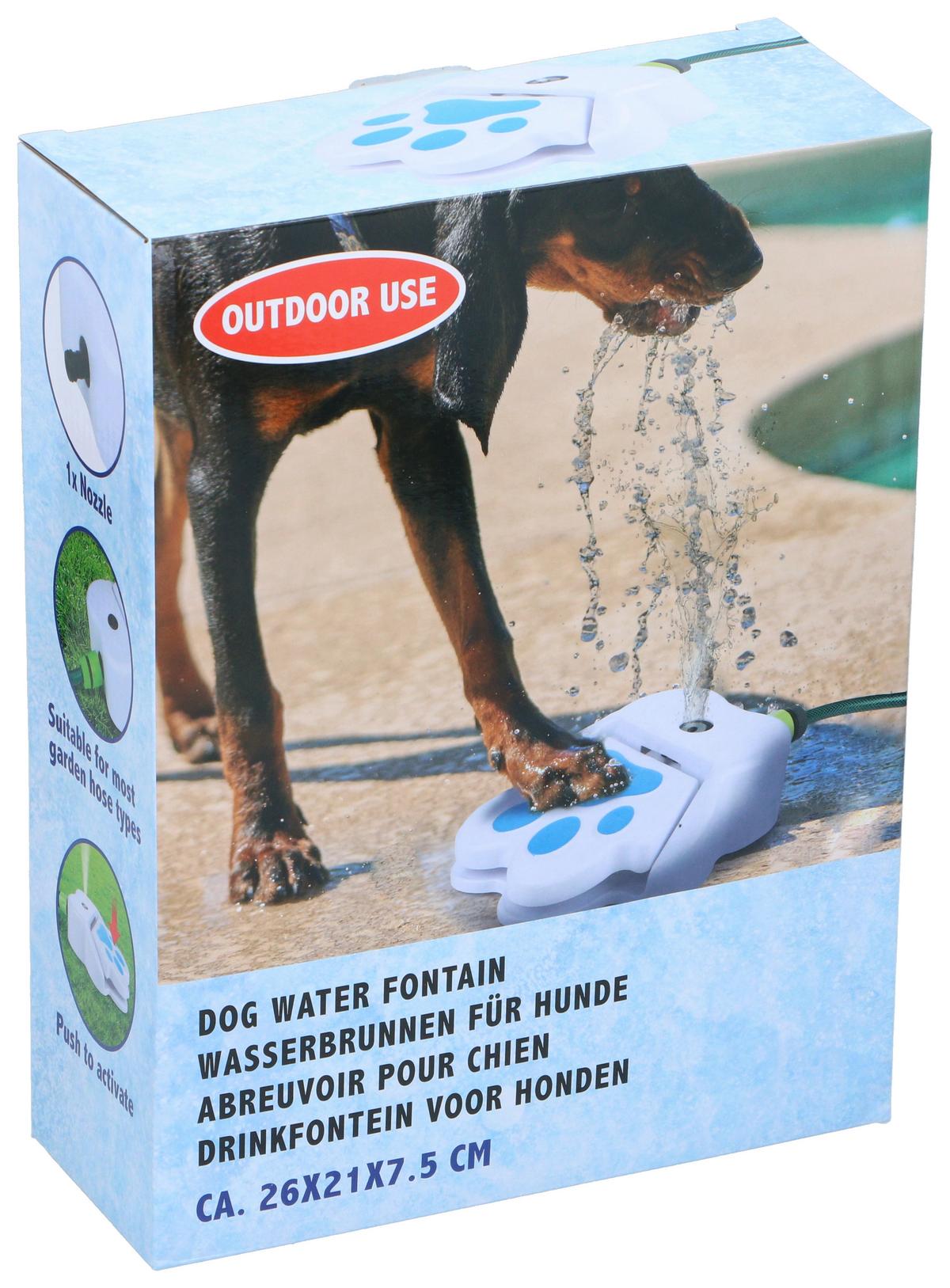Wasserbrunnen für Hunde - Blau/Weiß, LIFESTYLE, Kunststoff/Metall (21,5/8,5/28,5cm)