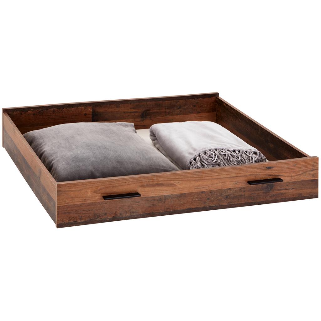 Bettkasten Johnny B: 116 Cm Oldstyle Dekor Mit Rollen