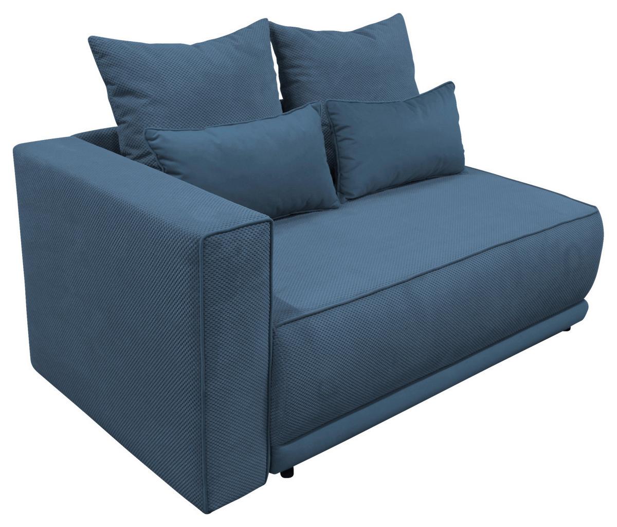 Récamiere Iga Li Blau B: 168 Cm - Blau/Schwarz, Design, Textil (168/73/99cm) - MID.YOU
