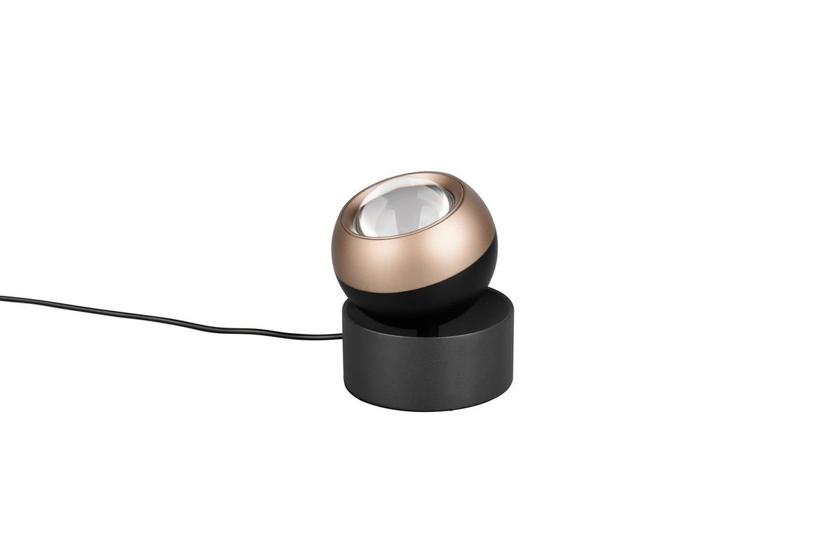 LED-Tischleuchte 544410132 Orbit - Schwarz/Braun, Basics, Metall (10/14cm) - Trio Leuchten