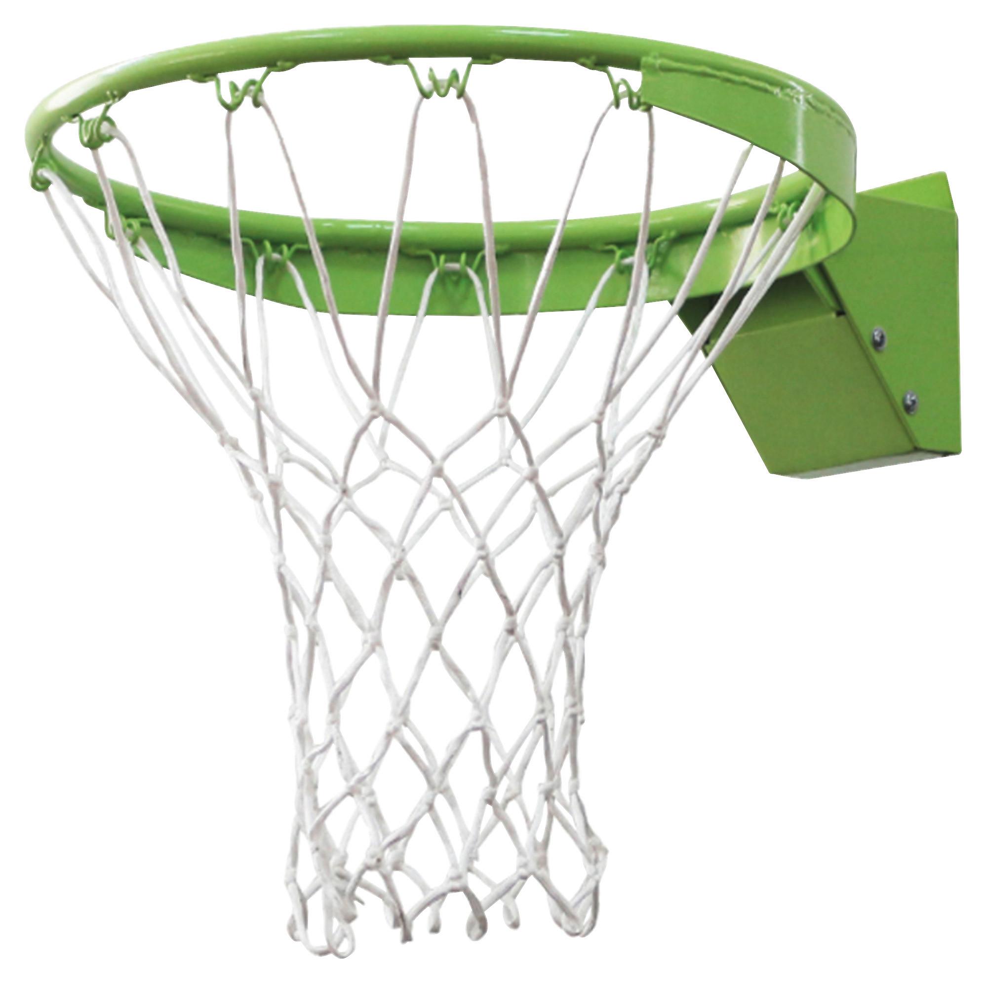 Basketballkorb Exit Basketball-Dunkring mit Netz - Weiß/Grün, KONVENTIONELL, Metall (45/1.75cm) - EXIT Toys