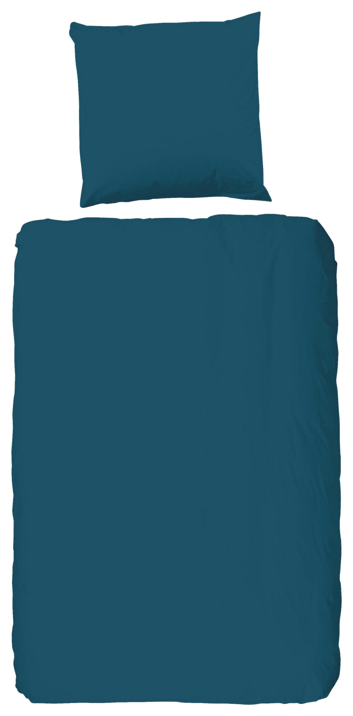 Bettwäsche Blau Petrol 135x200 Cm - Petrol, Basics, Textil (135/200cm)