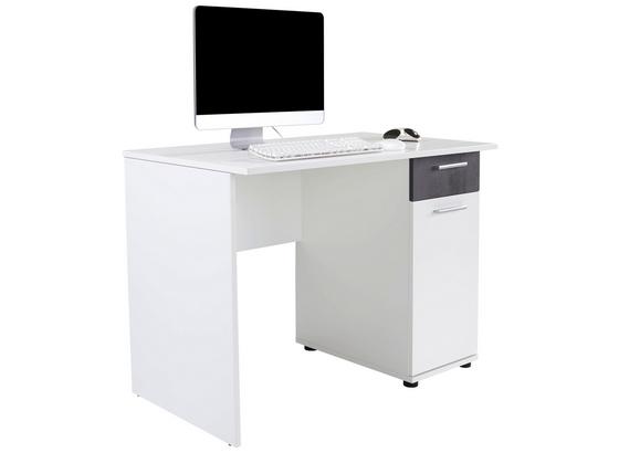 Písací Stôl Star - biela/tmavosivá, Konvenčný, kompozitné drevo (109/77,7/60cm) Písací Stôl Star - biela/tmavosivá, Konvenčný, kompozitné drevo (109/77,7/60cm)