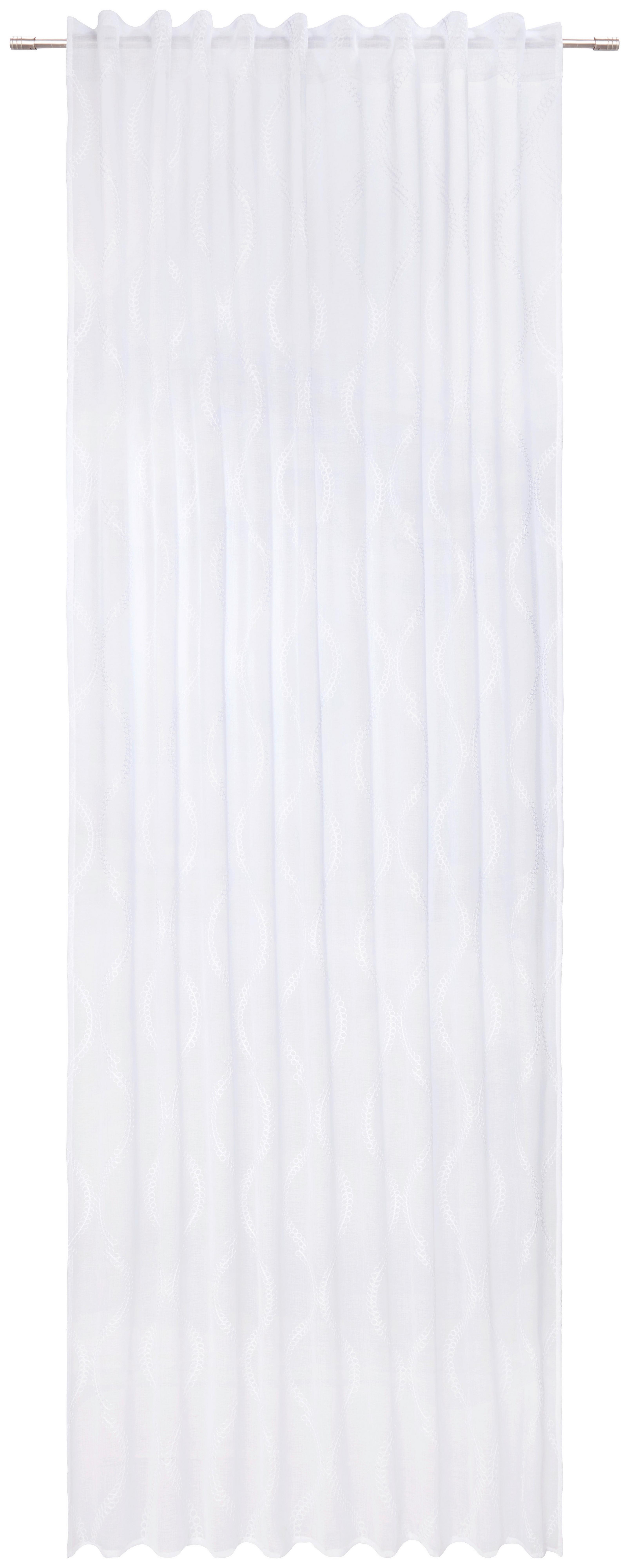 Hotový závěs Orie, 135/255cm, bílá - bílá, Moderní, textil (135/255cm) - Modern Living