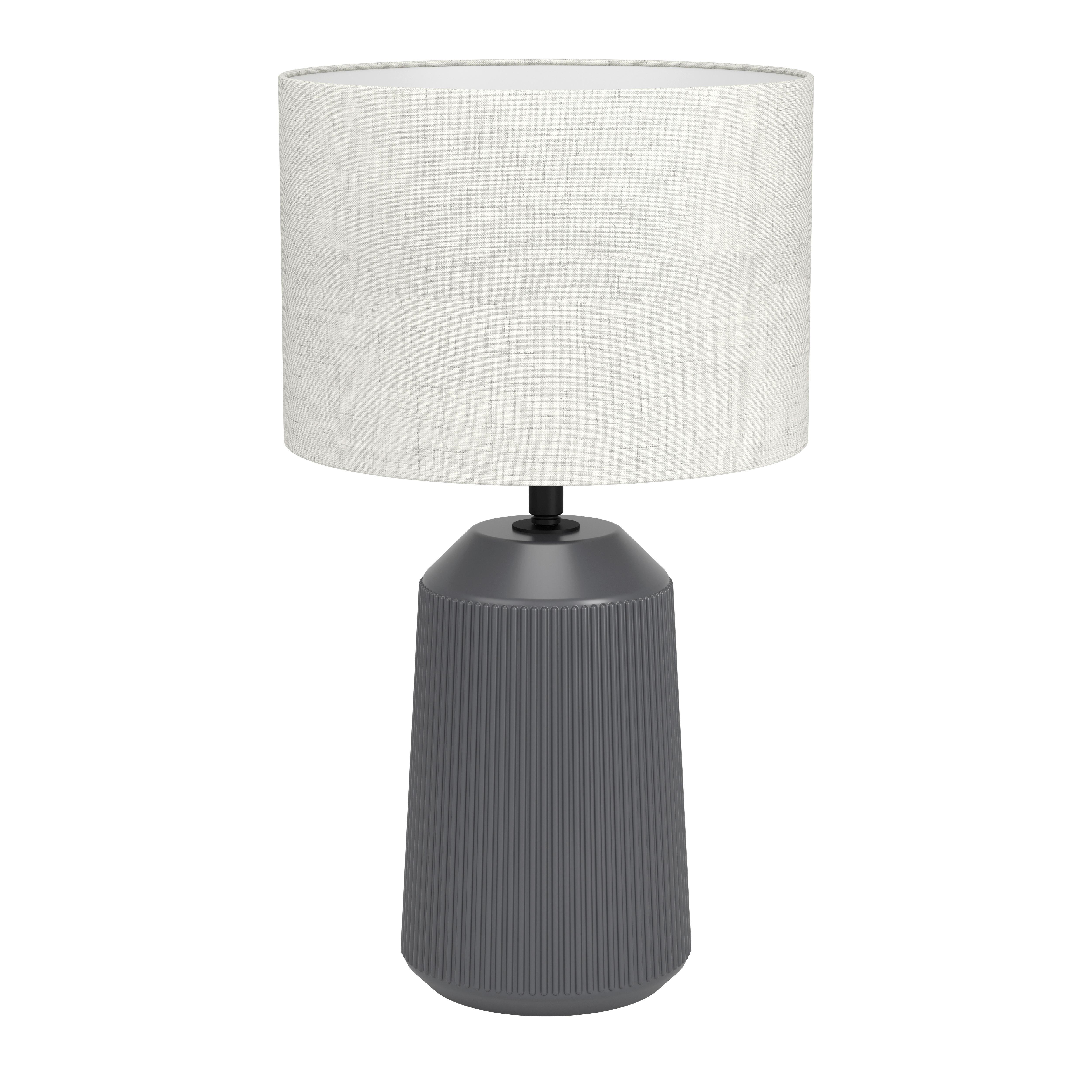 Tischleuchte 900824 Capalbio - Naturfarben/Grau, Basics, Keramik/Textil (23/41cm) - Eglo