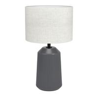 Tischleuchte 900824 Capalbio - Naturfarben/Grau, Basics, Keramik/Textil (23/41cm) - Eglo