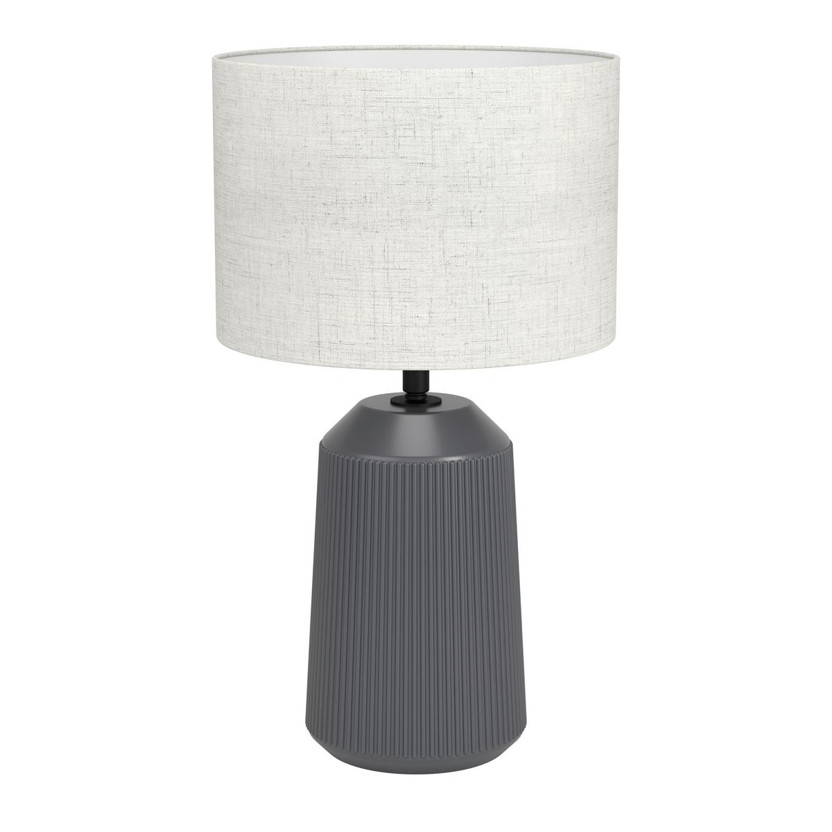 Tischleuchte 900824 Capalbio - Naturfarben/Grau, Basics, Keramik/Textil (23/41cm) - Eglo