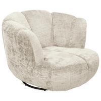 Sessel Muriel Beige B: 101 cm - Beige/Schwarz, KONVENTIONELL, Textil (101/69/107cm) - MID.YOU