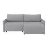 Ecksofa Mit Schlaffunktion Sonos, Silberfarben 228x146 Cm - Ecru/Silberfarben, MODERN, Textil (228/146cm)