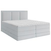 Boxspringbett mit Topper 180x220 cm Swing II K - Schwarz/Hellblau, Design, Holz/Holzwerkstoff (180/220cm) - MID.YOU
