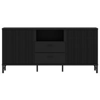 TV-Element Lusaka Schwarz B: 150 cm - Schwarz, Trend, Holzwerkstoff (150/70/40cm)