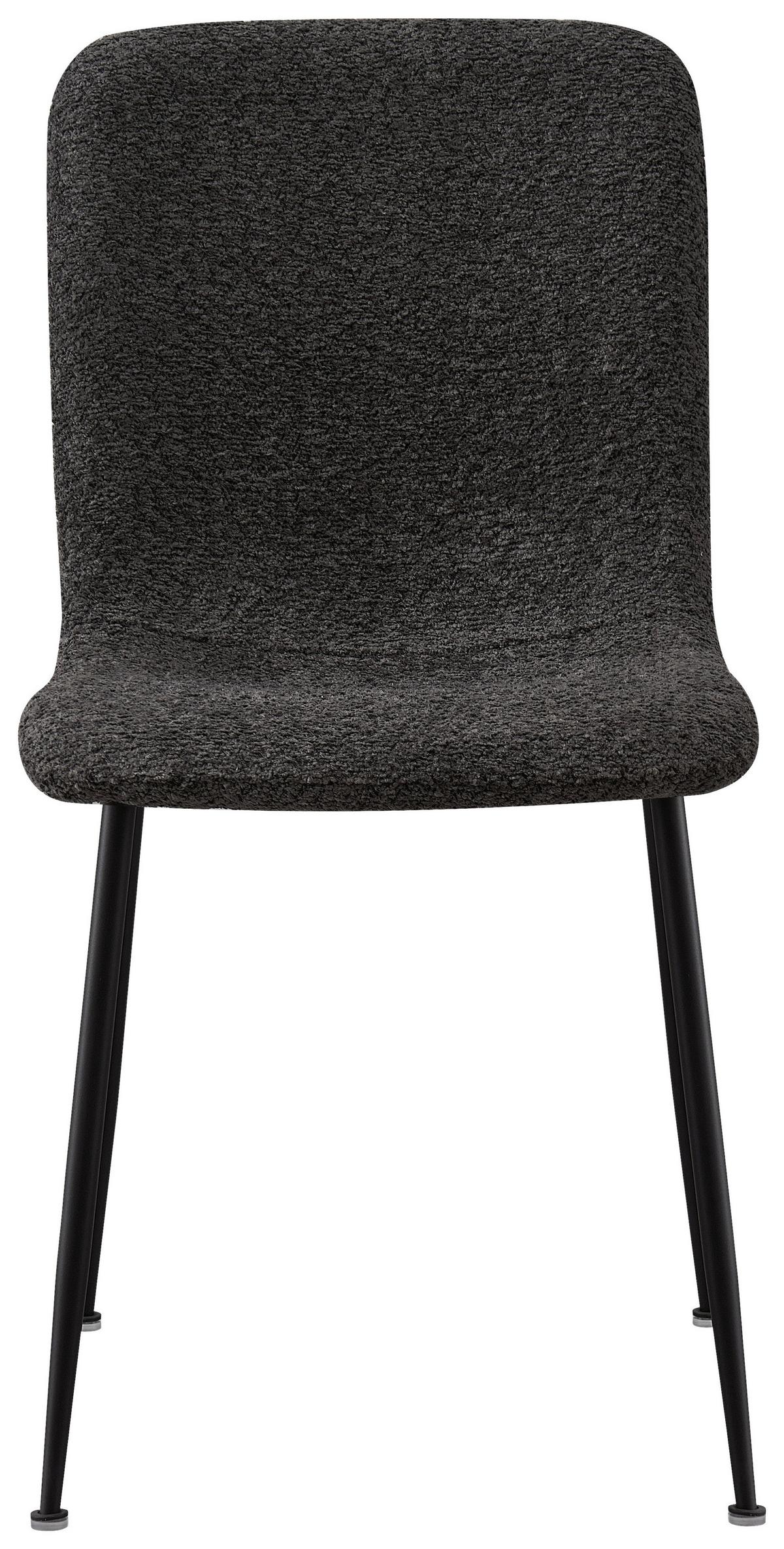 Židle Mila, šedá - šedá/černá, Moderní, kov/dřevo (43/82/57cm) - Mömax