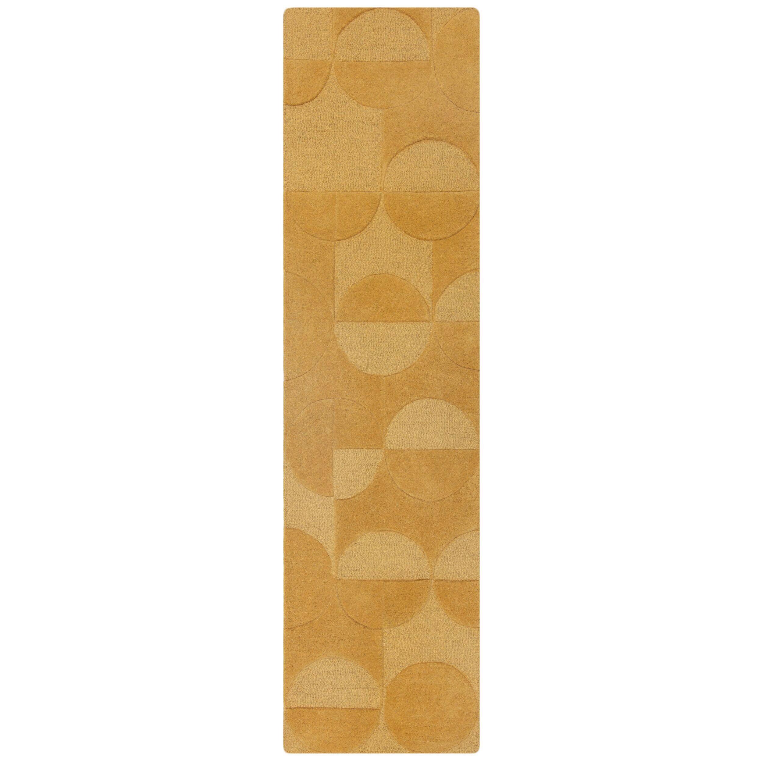 Wollteppich 503119373936 - Gelb, Basics, Textil (60/230cm)