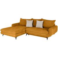 Ecksofa Wave - Beige/Senfgelb, MODERN, Textil (189/266cm)