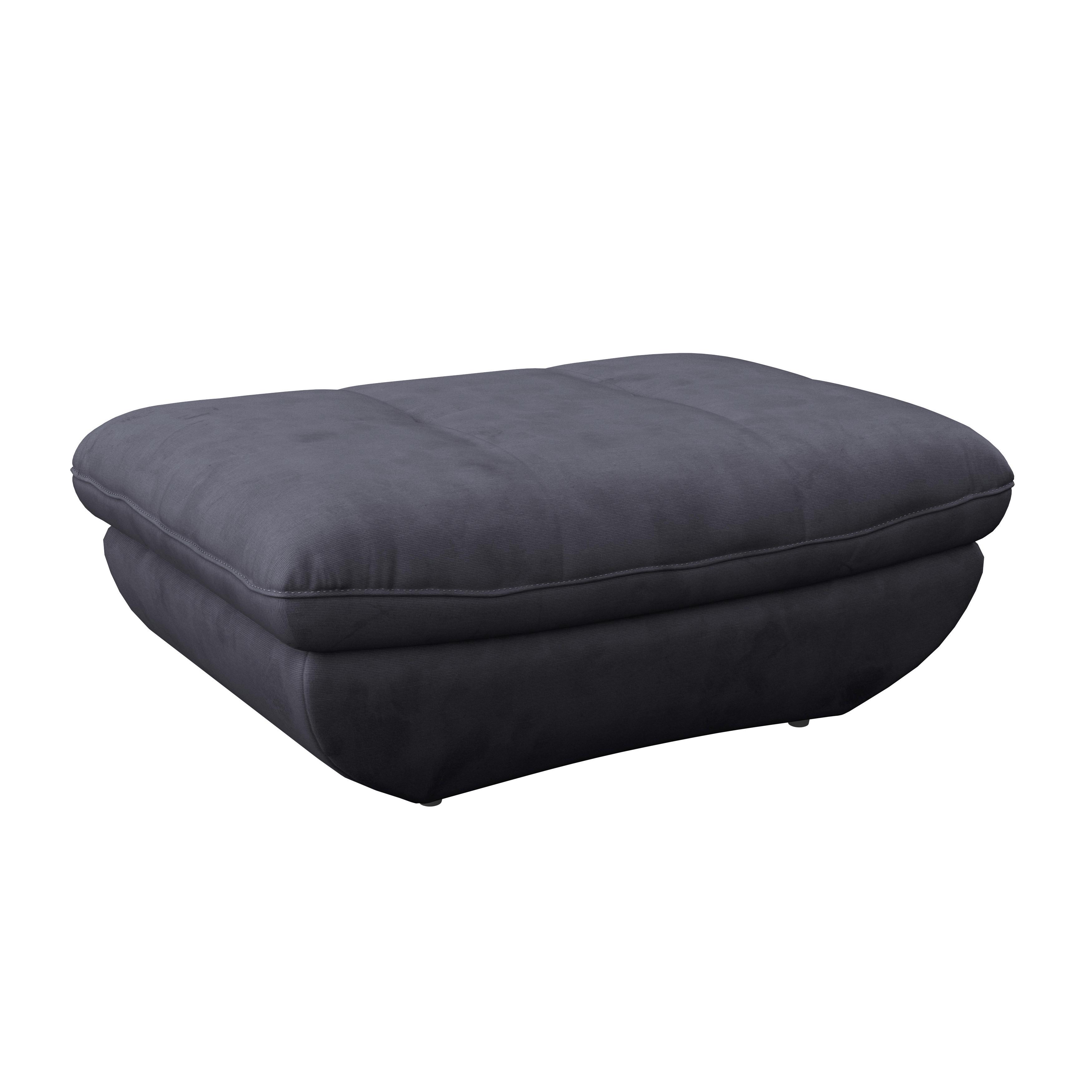 Hocker Park - Schwarz/Dunkelblau, MODERN, Textil (107/75cm) - Luca Bessoni