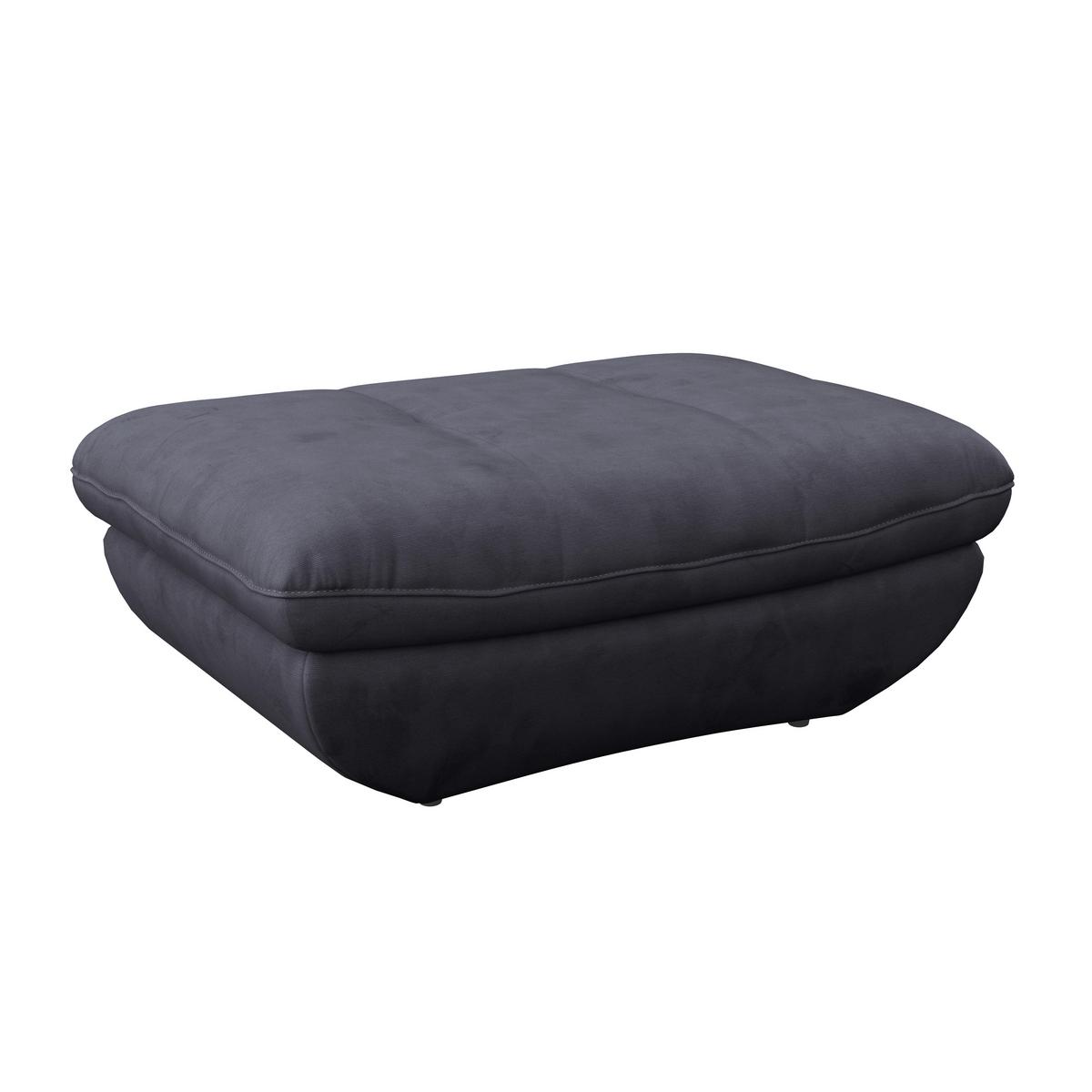 Hocker Park - Schwarz/Dunkelblau, MODERN, Textil (107/75cm) - Luca Bessoni