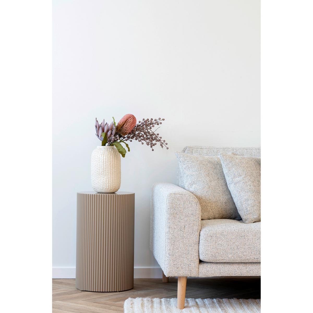 Beistelltisch Farense Beige, L/B/H: 30x50x30cm - Beige, Basics, Holzwerkstoff (30/50/30cm)