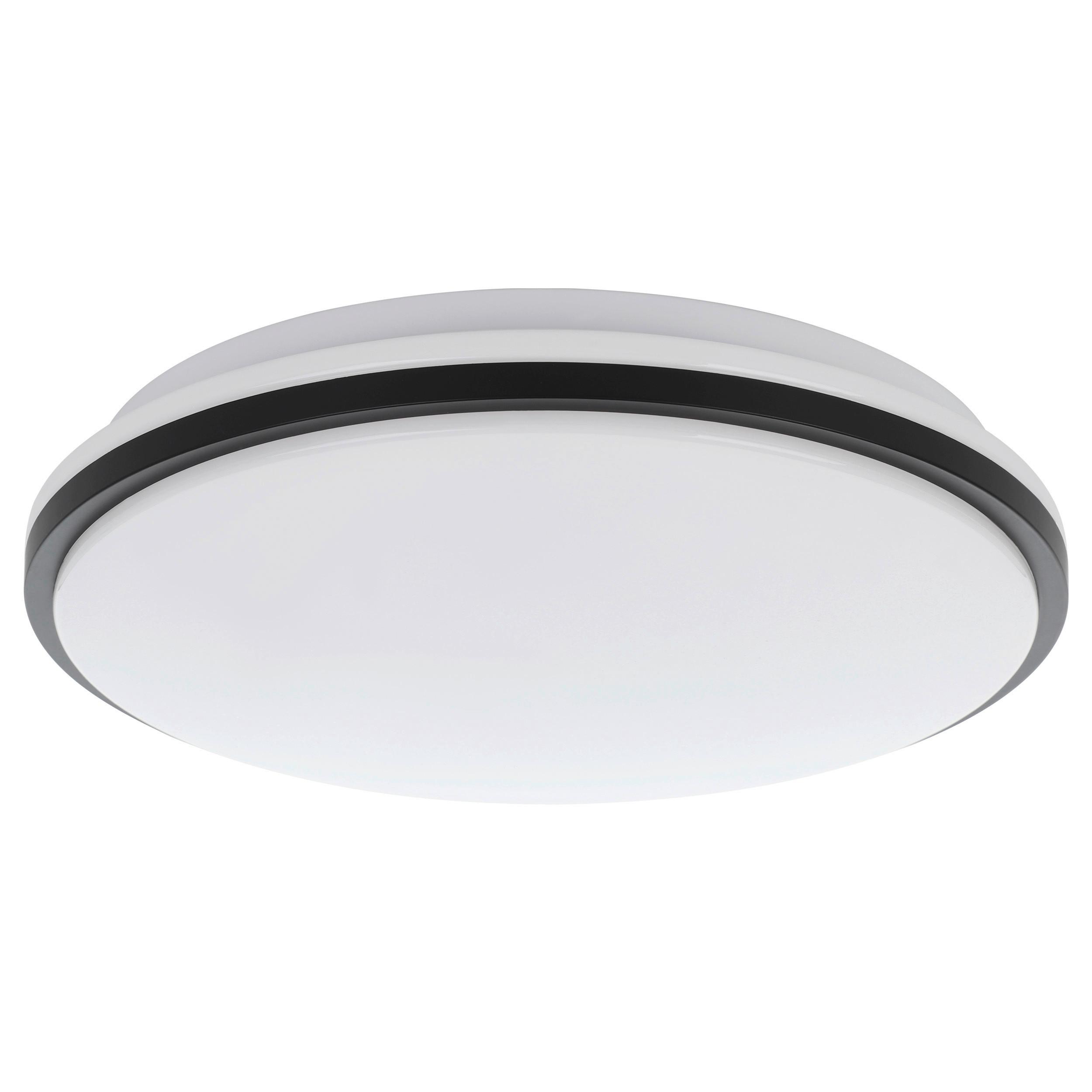 LED-Wandleuchte Marunella-S Schwarz/Weiss - Schwarz/Weiß, Basics, Kunststoff/Metall (34/6,5cm) - Eglo